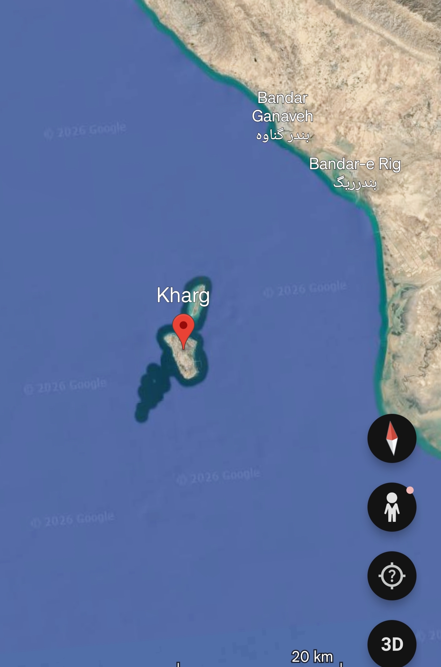 L&rsquo;île de Kharg ciblée ?